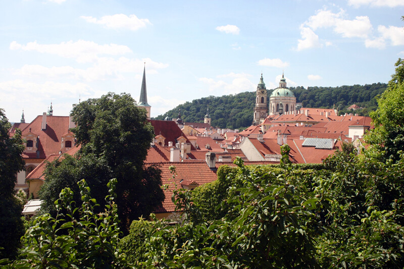 Letní pohled na Prahu